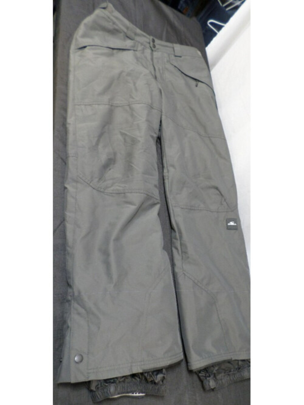 EUC CLEAN DESIGNER O'NEIL LINED INSULATED SNOWBOARDING SKI GRAY PANTS SIZE LARGE